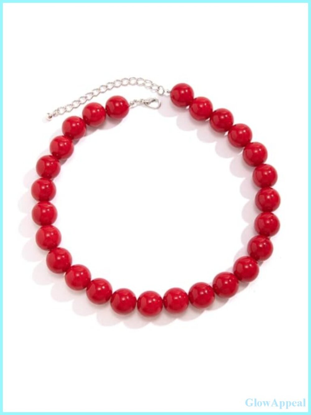 Chunky Beaded Choker Necklace Adjustable Statement Women's Jewelry